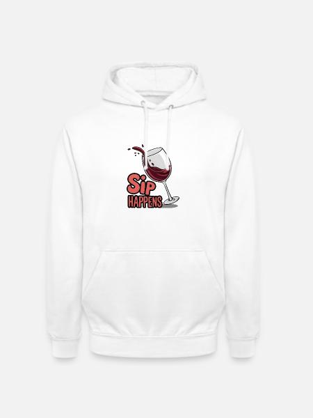 Sip Happens - Sweat-shirt à capuche unisexe - blanc
