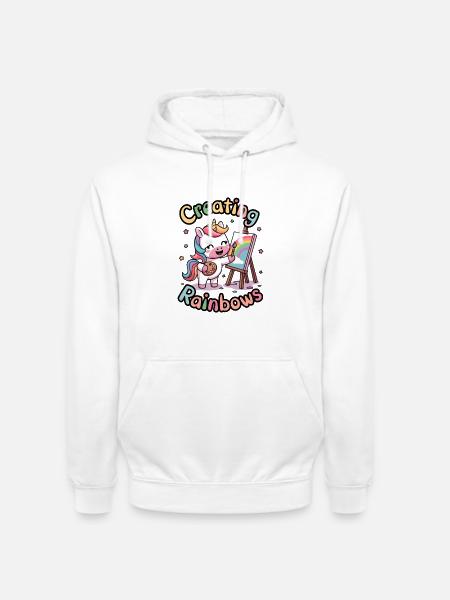 Creating Rainbows - Unisex Hoodie - white