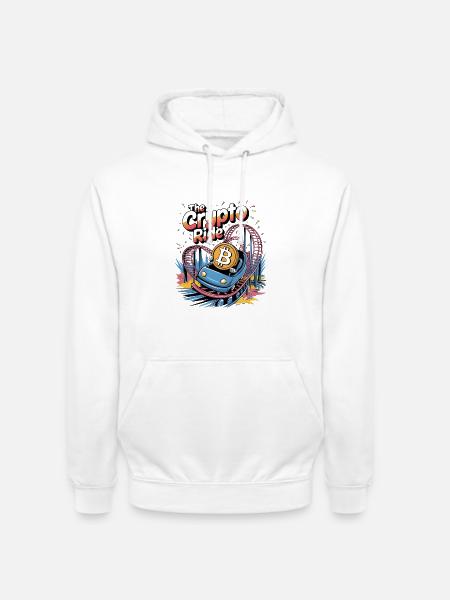 The Crypto Ride - Unisex Hoodie - white