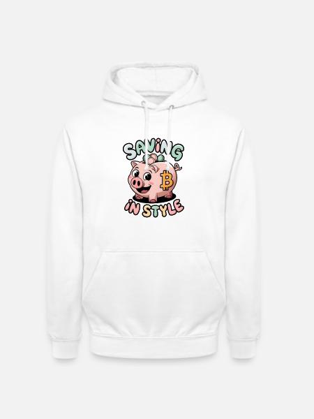 Saving In Style - Unisex Hoodie - white