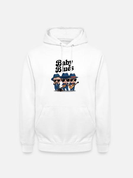 Baby Blues - Sweat-shirt à capuche unisexe - blanc