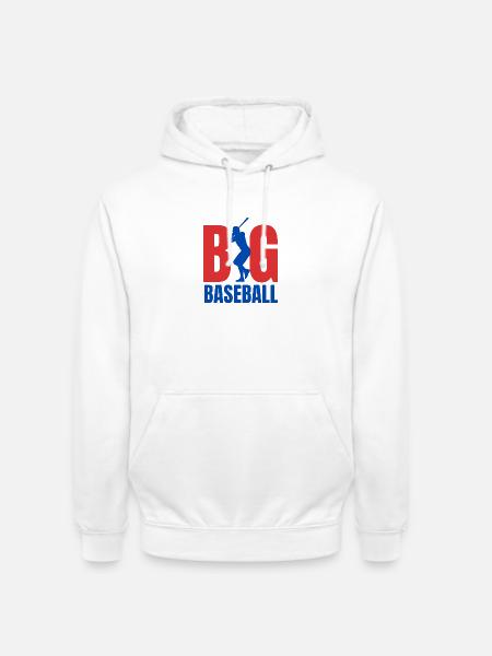 Baseball BIG - Unisex Hoodie - white