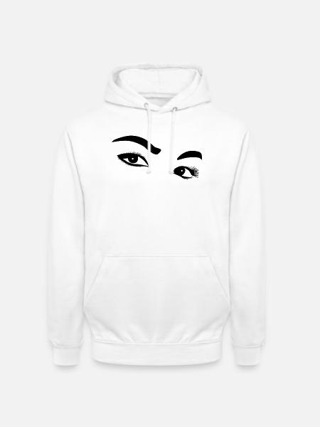 Augen - Unisex Hoodie - Weiß