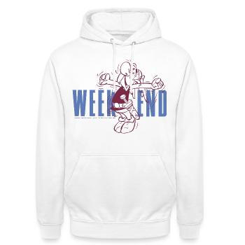 Asterix & Obelix Hoch Die Hände Wochenende - Unisex Hoodie - Weiß - Vorne - AI Model Male 185 dark (185cm) & AI Model Female 172 dark (172cm)