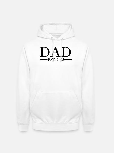 Dad EST 2023 - Unisex Hoodie - Weiß