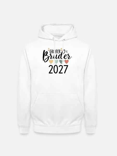 Großer Bruder 2027 Ankündigung - Unisex Hoodie - Weiß