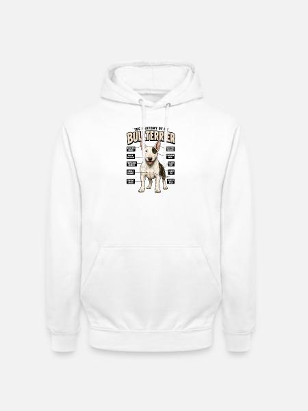 Lustiges Hundetraining Bullterrier Hundebesitzer - Unisex Hoodie - Weiß
