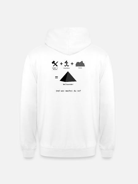 Weltwunder - Unisex Hoodie - Weiß