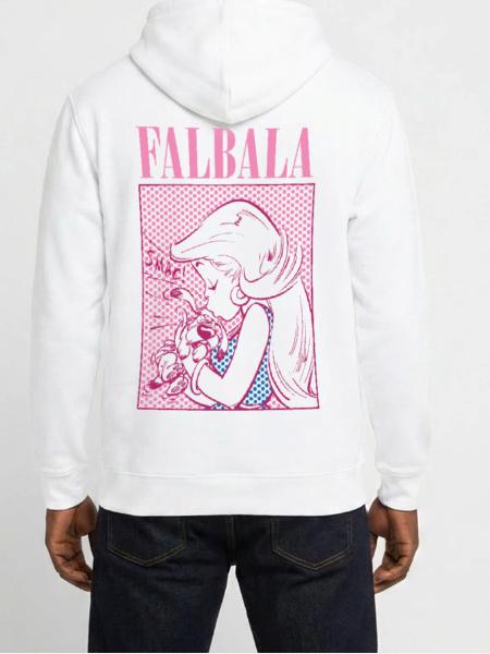Asterix & Obelix Falbala Küsst Idefix - Unisex Hoodie - Weiß - Hinten - AI Model Male 185 dark (185cm)