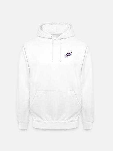 Yes bestickt - Unisex Hoodie - Weiß