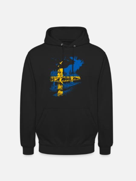 SCHWEDEN ELCH - Unisex Hoodie - Schwarz