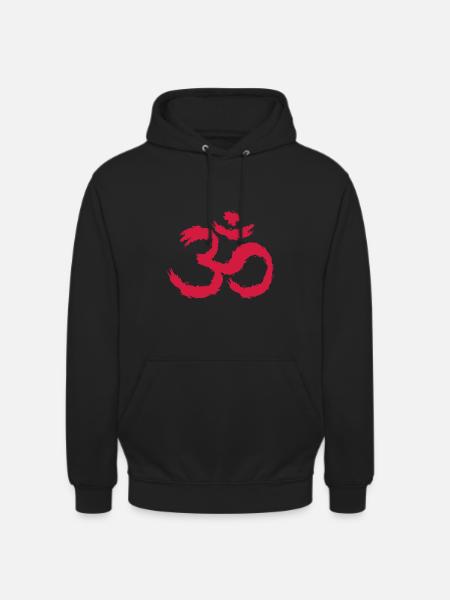 Om symbool hindoeïsme - Uniseks hoodie - zwart