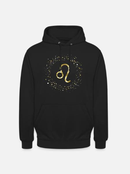 Löwe Sternzeichen - Unisex Hoodie - Schwarz