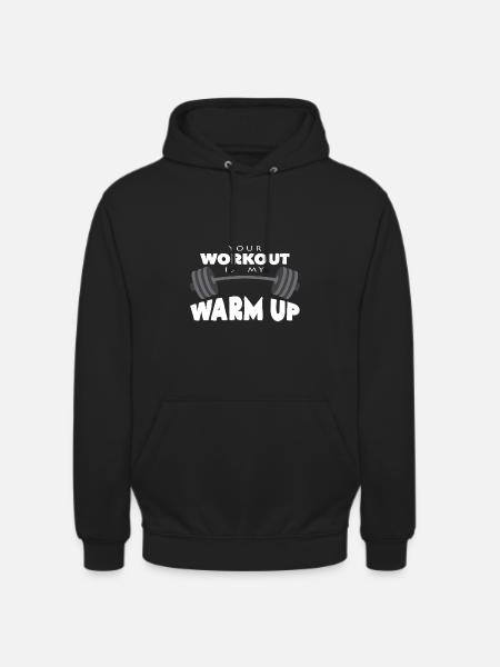 dumbbell - Unisex Hoodie - black