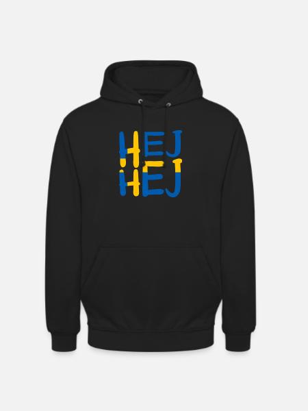 HEJ HEJ SWEDEN - Unisex Hoodie - black