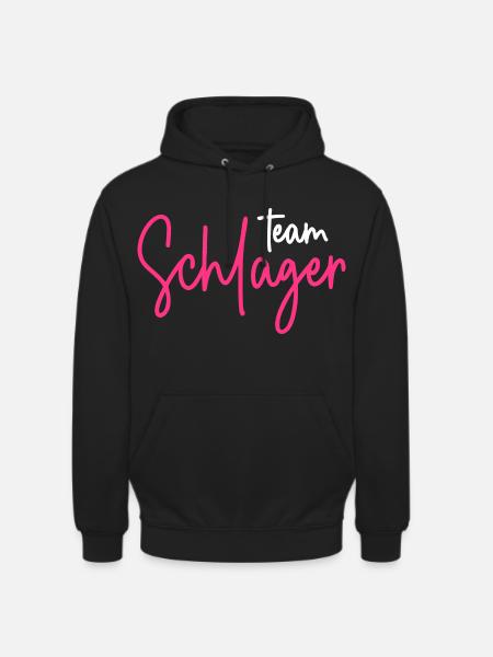 Team Schlager - Unisex Hoodie - Schwarz