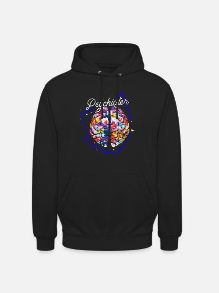 Schlauer Psychiater Gehirnprofi - Unisex Hoodie - Schwarz