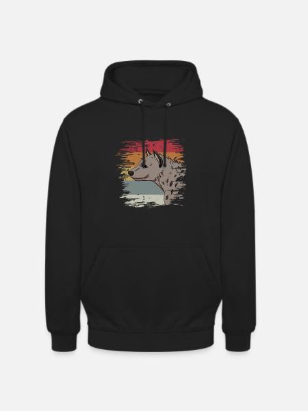 Hyäne - Unisex Hoodie - Schwarz