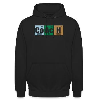 Coach - Unisex Hoodie - Schwarz - Vorne - Alina (178cm) & Michal (187cm)