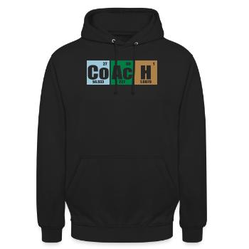 Coach - Unisex Hoodie - Schwarz - Vorne - Alina (178cm) & Michal (187cm)
