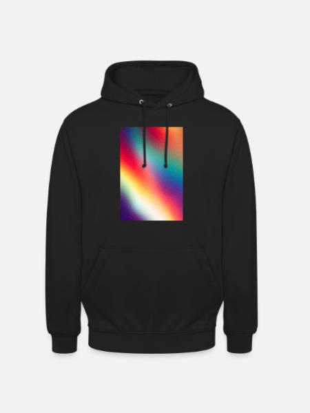 Regenbogenlichtbögen Poster Design - Unisex Hoodie - Schwarz