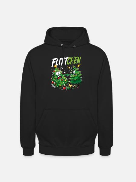 Tannenbäume Lustig Flittchen Spruch - Unisex Hoodie - Schwarz