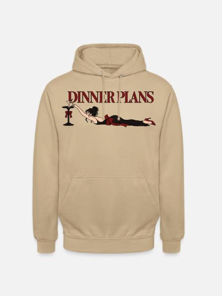 Dinner Plans Martini Girl - Unisex Hoodie - Beige