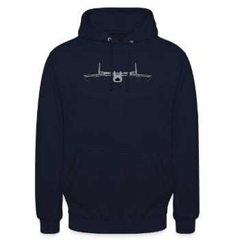 Antonov An 225 - Unisex Hoodie - Navy - Vorne - Alina (178cm) & Michal (187cm)