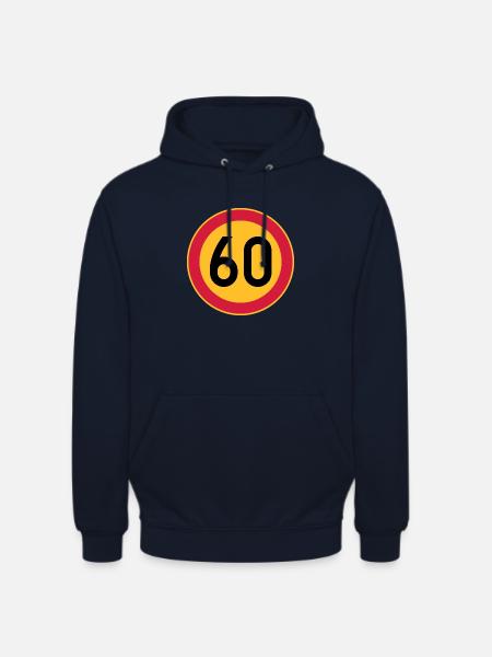 60 limit / speed limit - Unisex Hoodie - navy