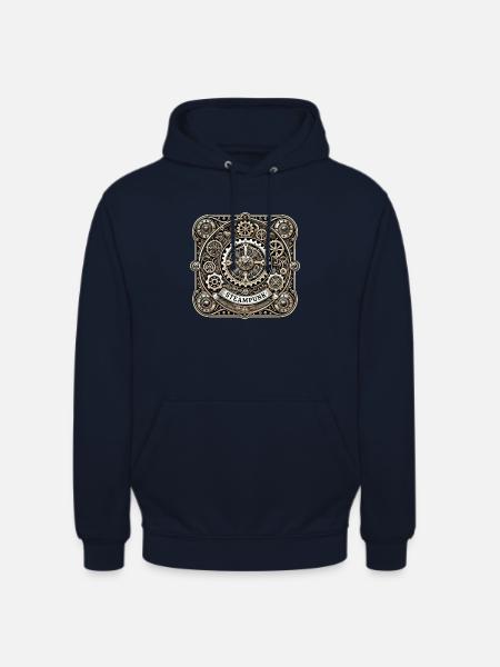 Steampunk Logo - Unisex Hoodie - navy
