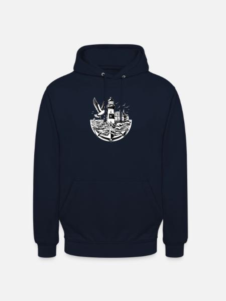 Paysage côtier Moin Moin - Sweat-shirt à capuche unisexe - marine