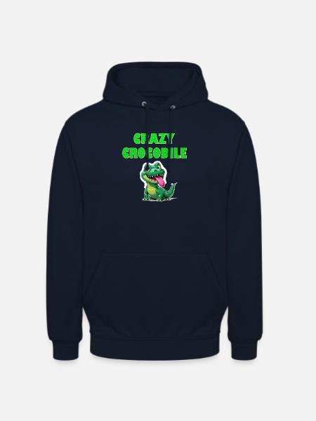 Crazy Crocodile - Unisex Hoodie - navy