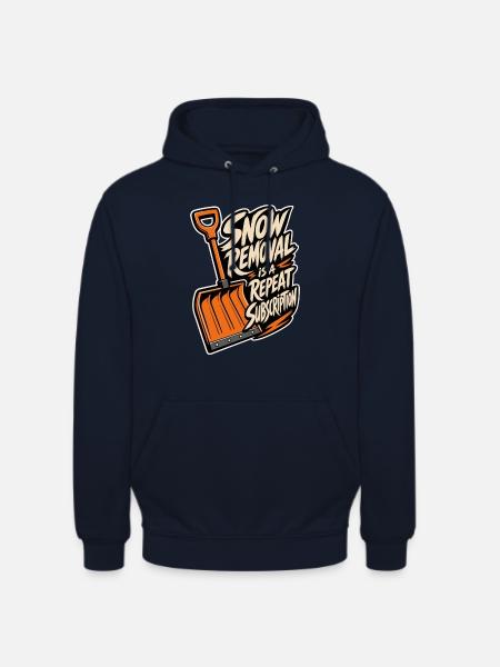 Schneeschippen – Snow Removal Repeat Subscription - Unisex Hoodie - Navy