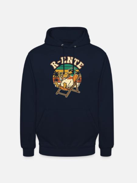 Tiefenentspannte R-Ente Ruhestand - Unisex Hoodie - Navy