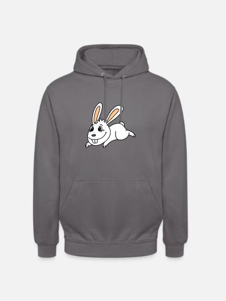 Rabbit easter - Unisex Hoodie - elephant grey