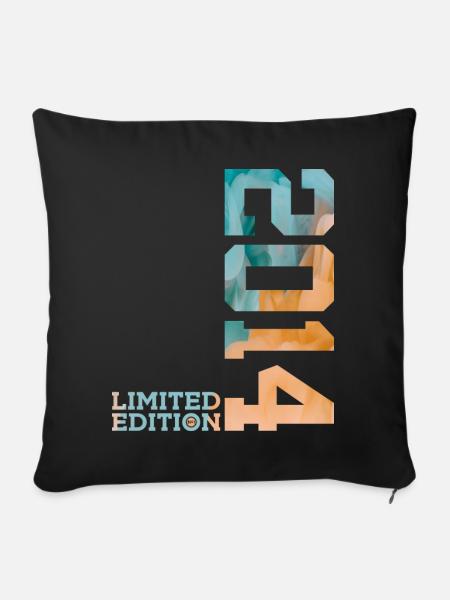 12. GEBURTSTAG LIMITED EDITION 2014 - Sofakissenbezug 45 x 45 cm - Schwarz