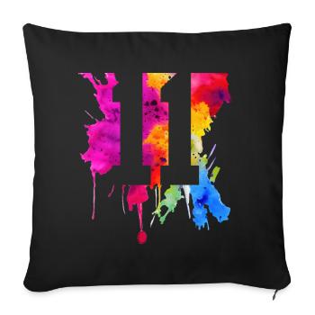 11 YEARS 11TH BIRTHDAY - Sofa pillowcase 17,3'' x 17,3'' (45 x 45 cm) - black - Front