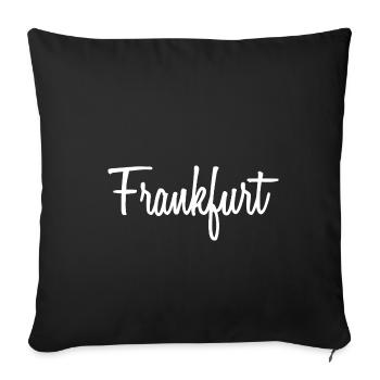 Frankfurt - Sofakissenbezug 45 x 45 cm - Schwarz - Vorne