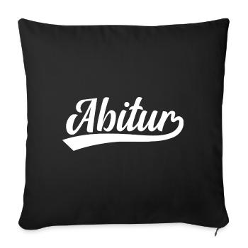 Abitur - Sofakissenbezug 45 x 45 cm - Schwarz - Vorne