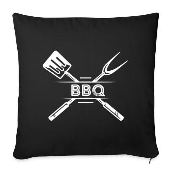 BBQ Kitchen Apron - Sofa pillowcase 17,3'' x 17,3'' (45 x 45 cm) - black - Front