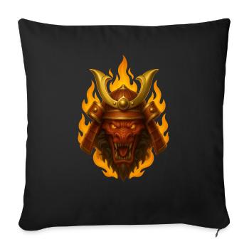 EMBER RONIN - Sofakissenbezug 45 x 45 cm - Schwarz - Vorne