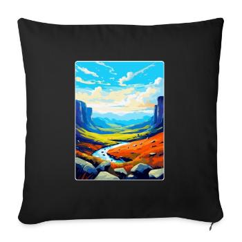 High Cup Nick Cumbria Vintage Reiseposter WPA - Sofakissenbezug 45 x 45 cm - Schwarz - Vorne