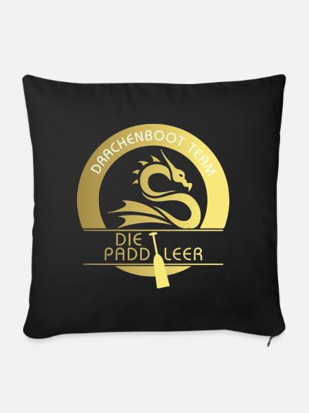 Die Paddleer - Sofakissenbezug 45 x 45 cm - Schwarz