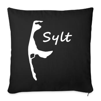 Sylt - Sofakissenbezug 45 x 45 cm - Schwarz - Vorne
