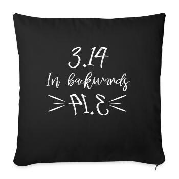 science - Sofa pillowcase 17,3'' x 17,3'' (45 x 45 cm) - black - Front