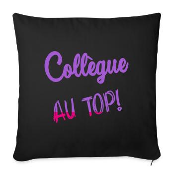 COLLEGUE - Housse de coussin décorative 45 x 45 cm - noir - Devant