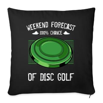 frisbee - Housse de coussin décorative 45 x 45 cm - noir - Devant