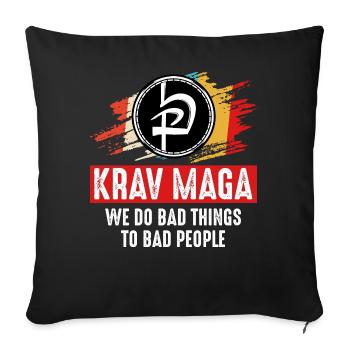 Krav Maga - Sofakissenbezug 45 x 45 cm - Schwarz - Vorne