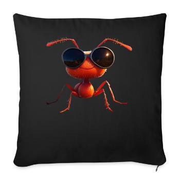 Ant Forest Ant Fire Ant Insect Cute Ants - Sofa pillowcase 17,3'' x 17,3'' (45 x 45 cm) - black - Front