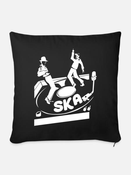 Funkensprühende Ska Bläsersektion - Sofakissenbezug 45 x 45 cm - Schwarz